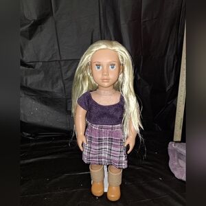 Our Generation Blonde-Haired 18inch Doll With Full Outfit